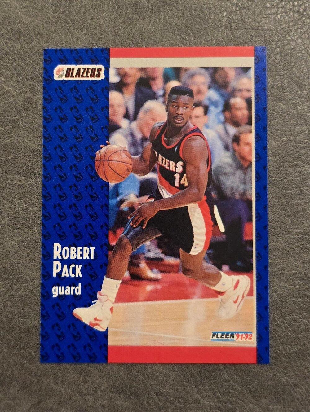 1991-92 Fleer #345 Robert Pack Rookie Basketball Card